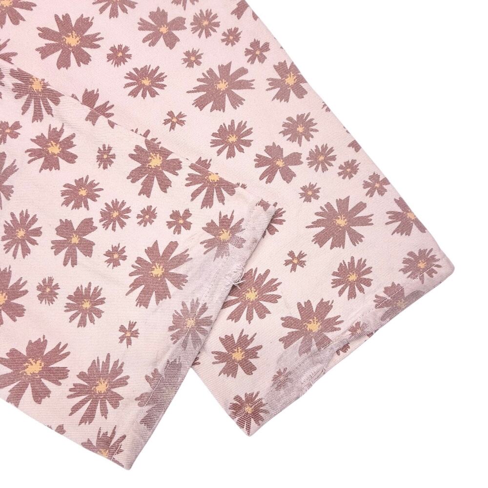 Bailey Rose Daisy Flower Jeans Groovy Mom Jean Cream Brown XS Women's 24x28 - Picture 7 of 9